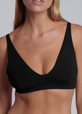 Gracelynne Plunge Bralette|Black